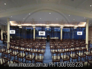 Royal Sydney Yacht Squadron Projection Screen Hire
