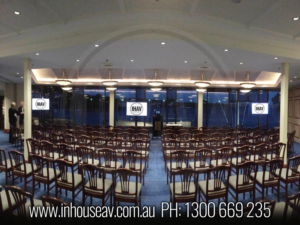 Royal Sydney Yacht Squadron Projection Screen Hire