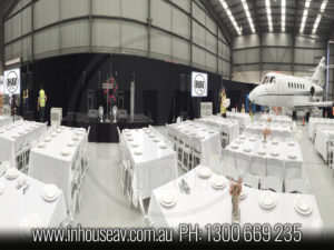 Sydney Airport Hanger Projector Hire